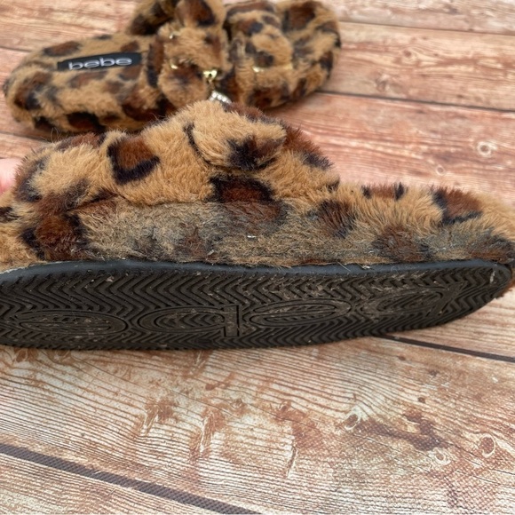 Bebe Fanny Womens Faux Fur Footbed Slide Sandals size 7 - Picture 14 of 15